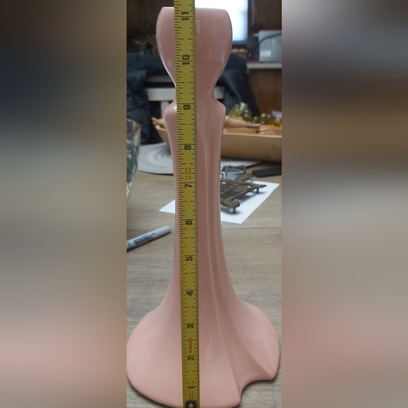 Heager pink candlestick - Picture 2 of 6
